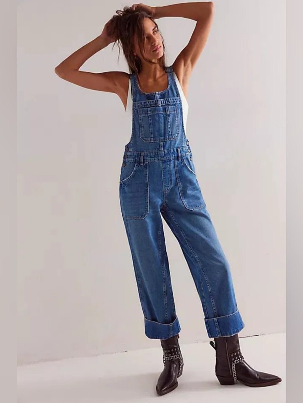 We The Free - Summer Salt Overalls Size Large